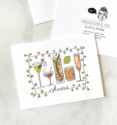 Cheers Cocktails Celebrate Greeting Card
